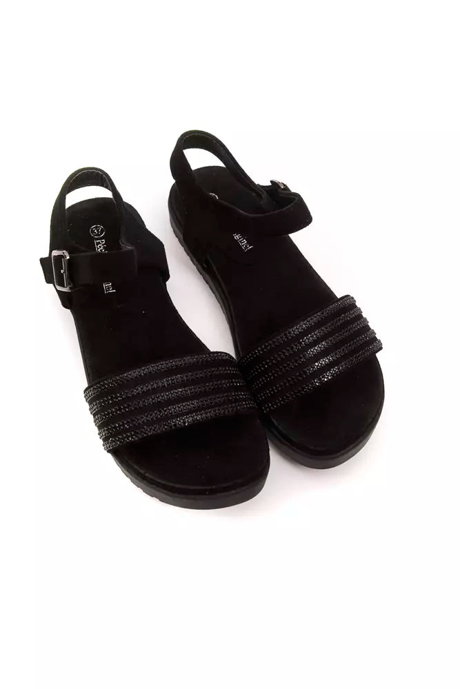 Péché Originel Black Textile Women's Sandal