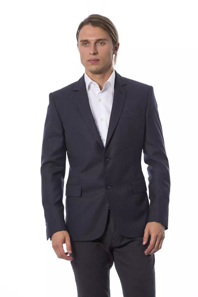 Verri Blue Wool Blazer for Men