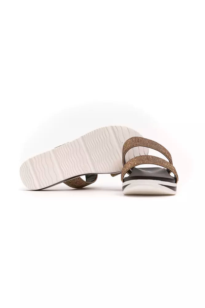 Péché Originel Beige Textile Women's Sandal