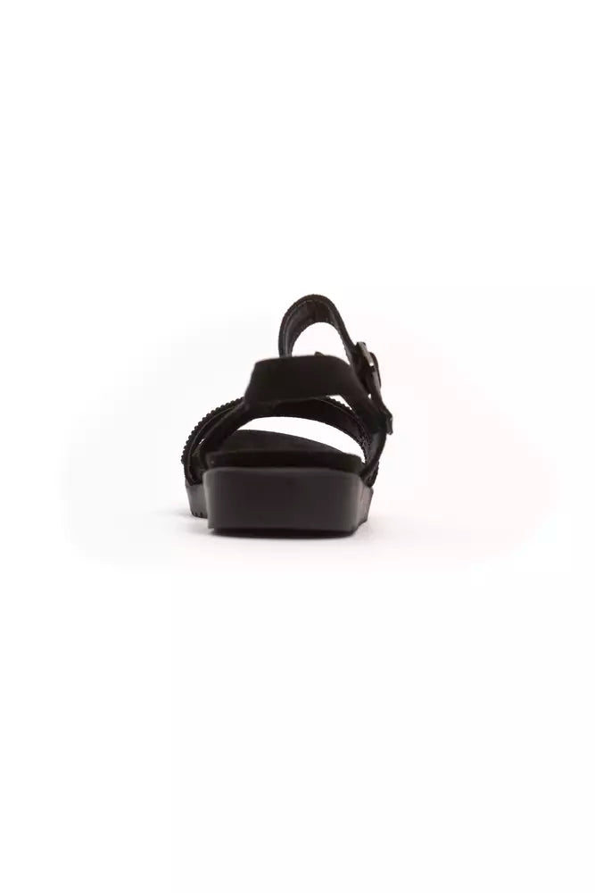 Péché Originel Black Textile Women's Sandal