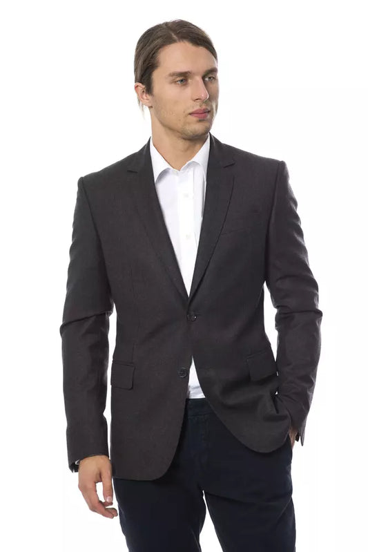 Verri grey wool blazer for men