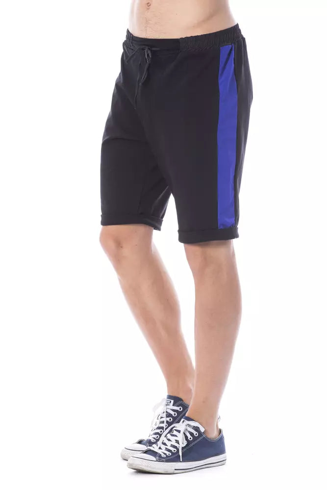 Verri Black Cotton Shorts for Men