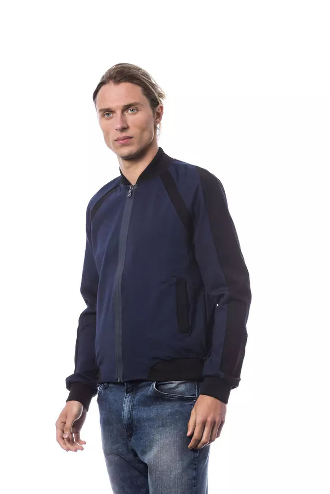 Verri Blue Viscose Sweater for Men