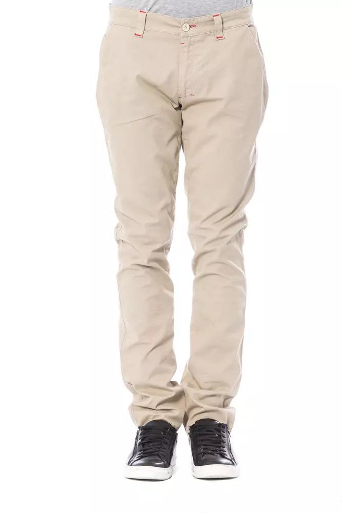 Verri Beige Baumwolle Männer Chino Hose