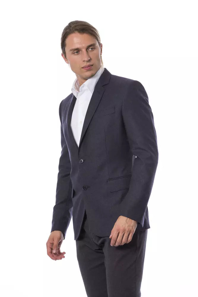 Verri Blue Wool Blazer for Men