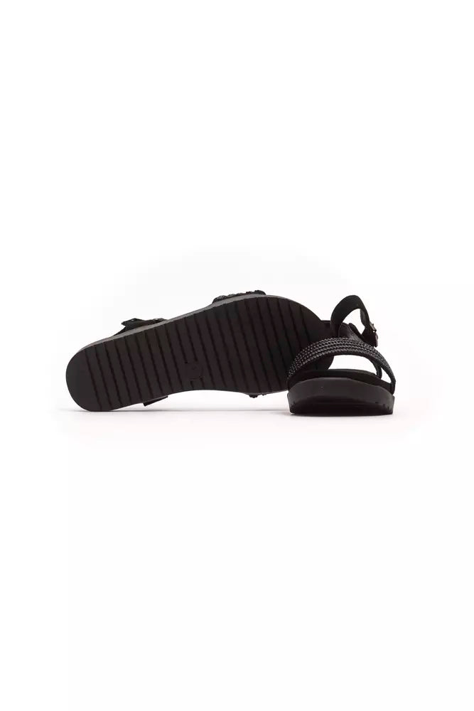 Péché Originel Black Textile Women's Sandal