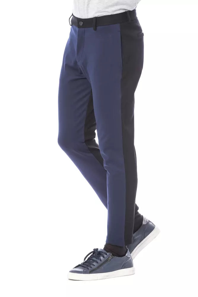 Verri Blaue Viskose-Herren-Hose