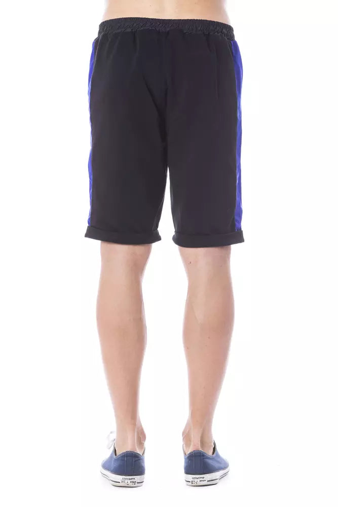 Verri Black Cotton Shorts for Men