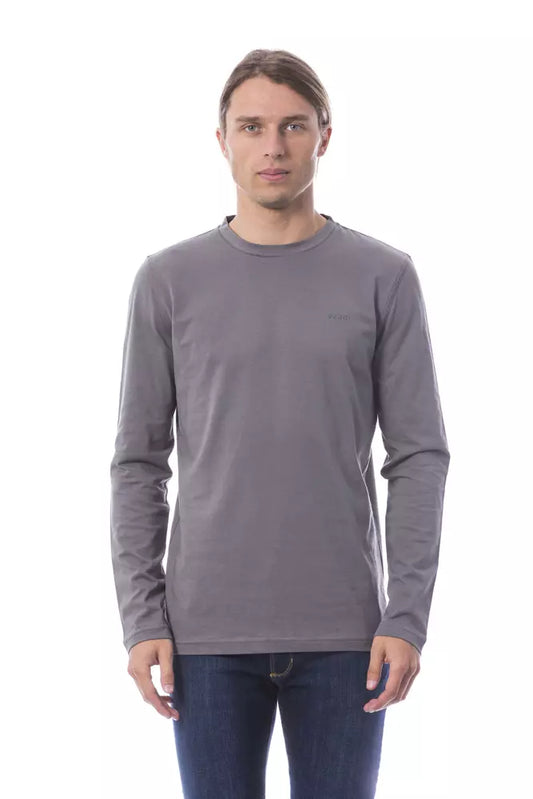 Verri Gray Cotton T-Shirt for Men