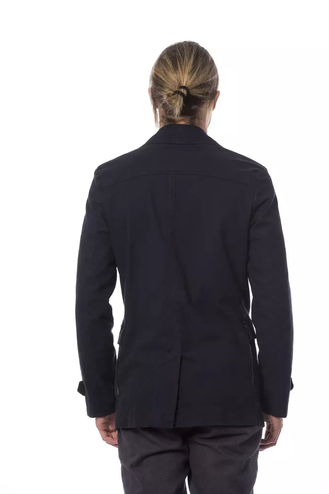 Verri Blue Cotton Blazer for Men