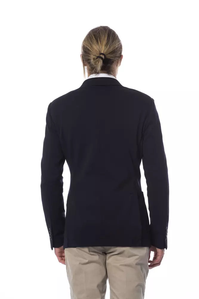 Verri Blue Viscose Blazer for Men