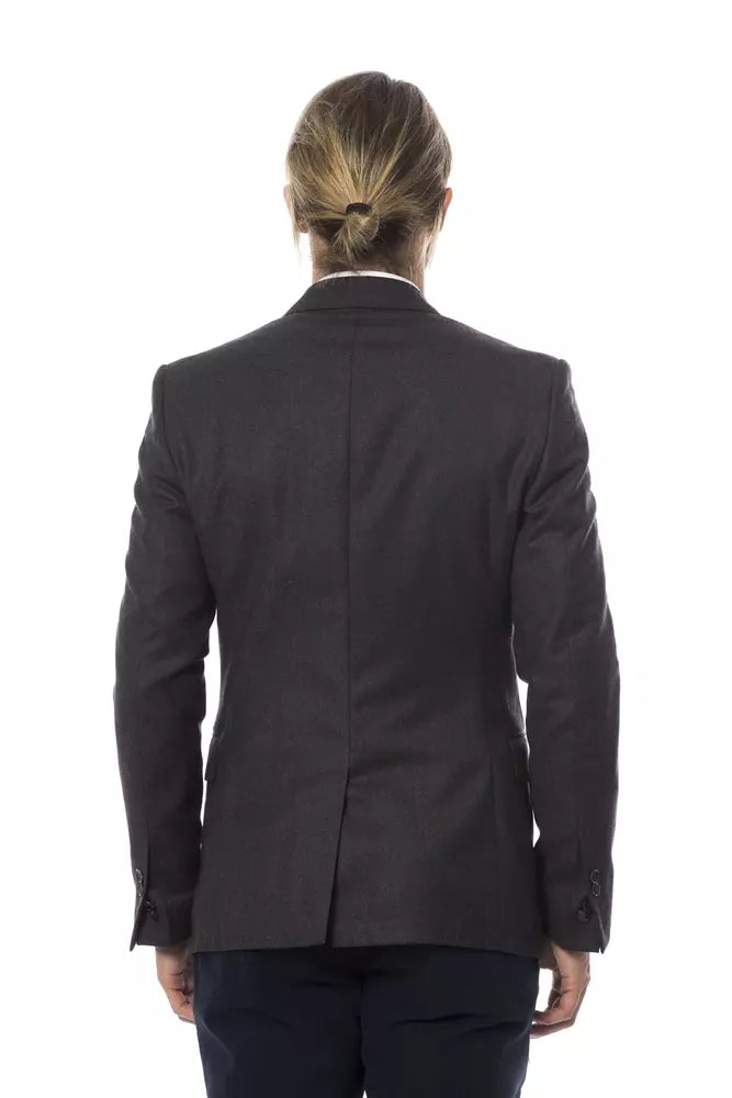 Verri grey wool blazer for men