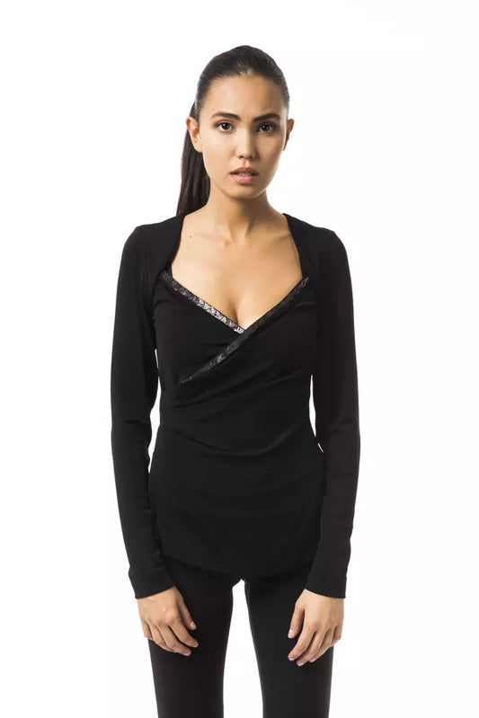 BYBLOS Black Viscose Top for Women