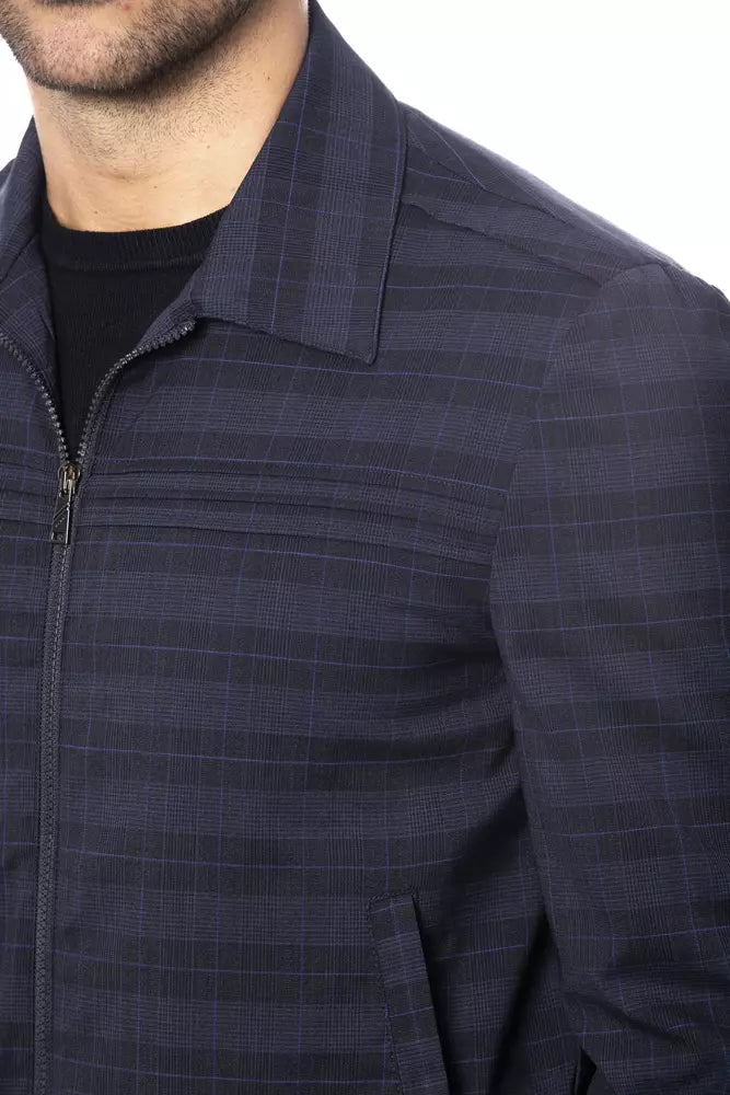 Verri Blue Wool Men's Jacket