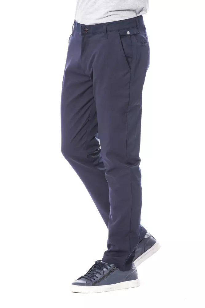 Verri Blaue Polyester Herrenhose