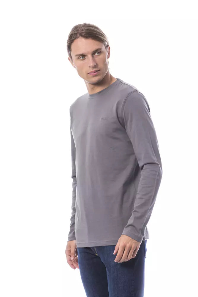 Verri Gray Cotton T-Shirt for Men