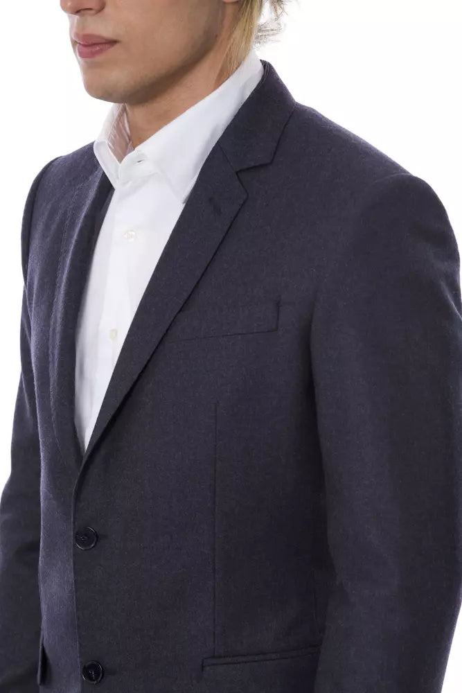 Verri Blue Wool Blazer for Men