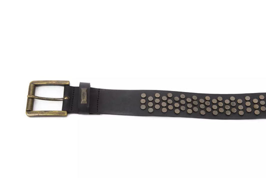 BYBLOS Black Leather Belt for Women