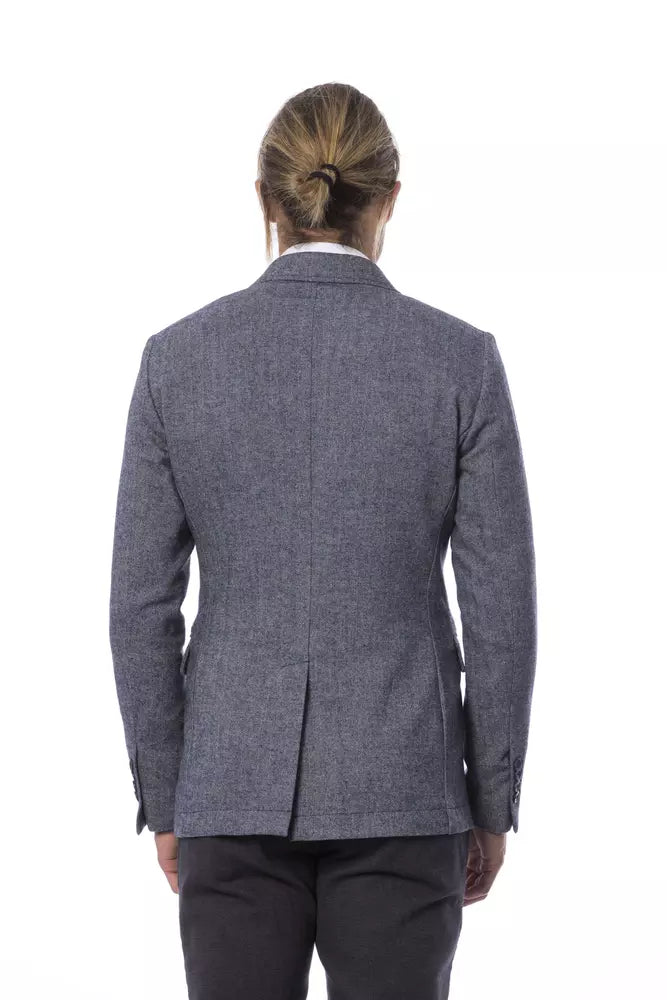 Verri Elegant blue single-breasted blazer