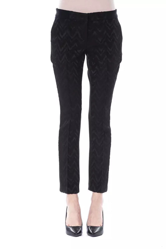 BYBLOS Black Acrylic Pants for Women