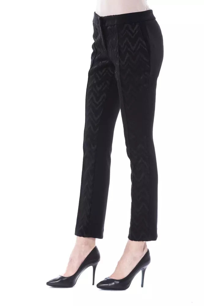 BYBLOS Black Acrylic Pants for Women