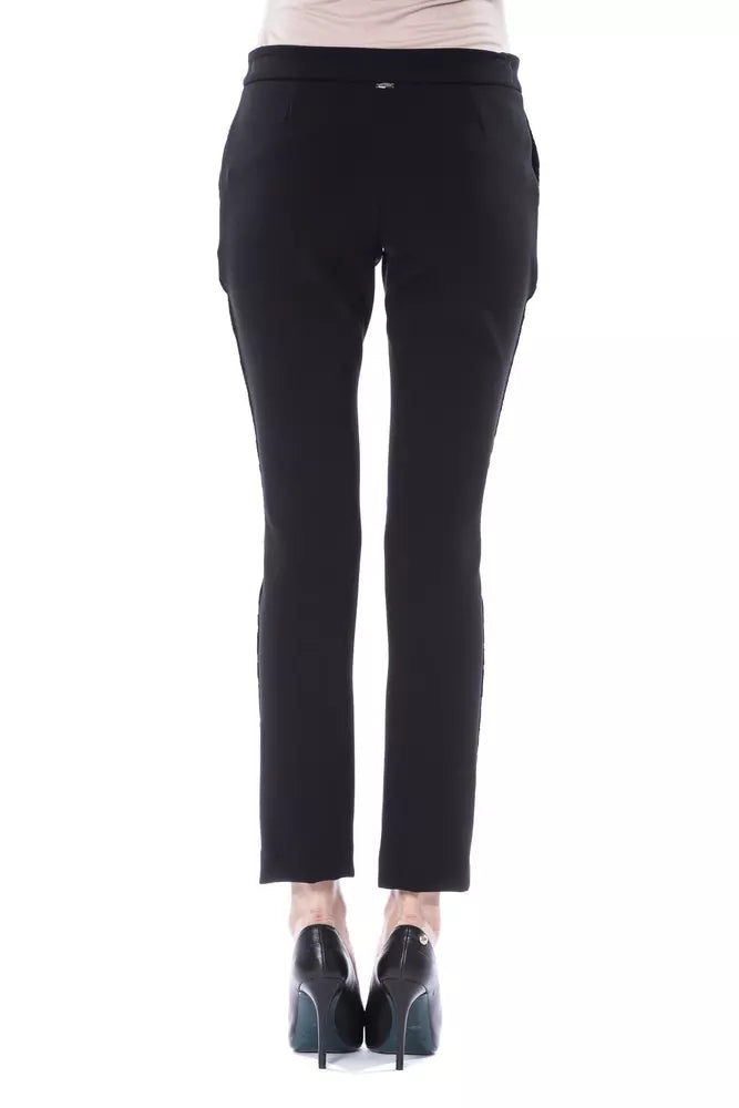 BYBLOS Black Acrylic Pants for Women