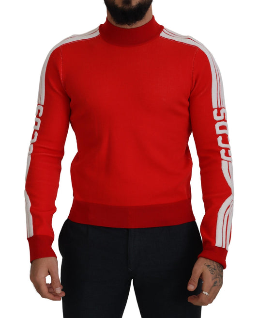 GCDS Elegant Red Sweater for Men