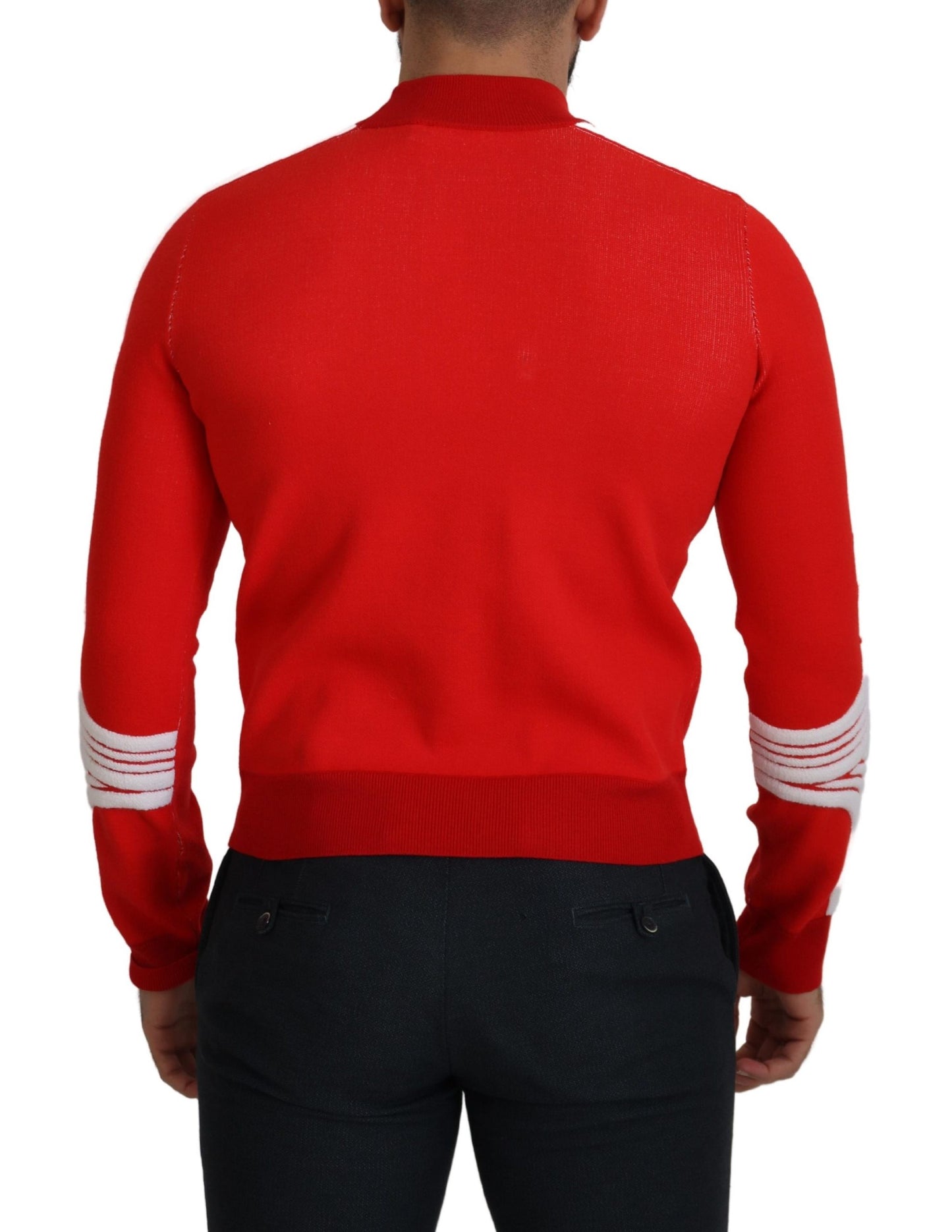 GCDS Elegant Red Sweater for Men