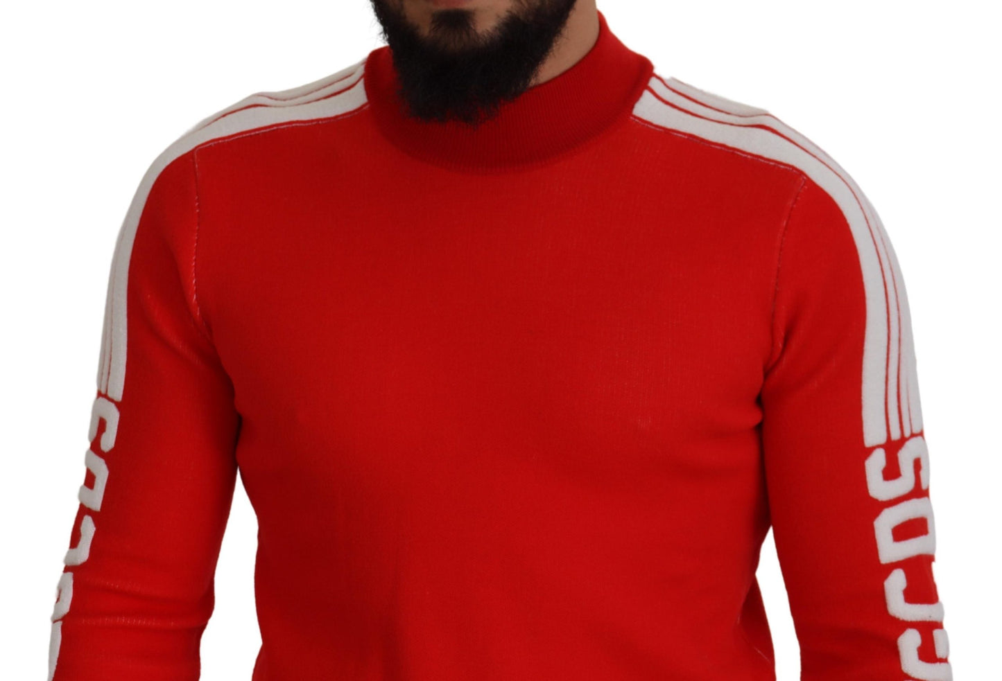 GCDS Elegant Red Sweater for Men