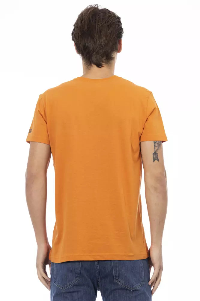 Trussardi Action Orange Baumwolle Männer T-Shirt