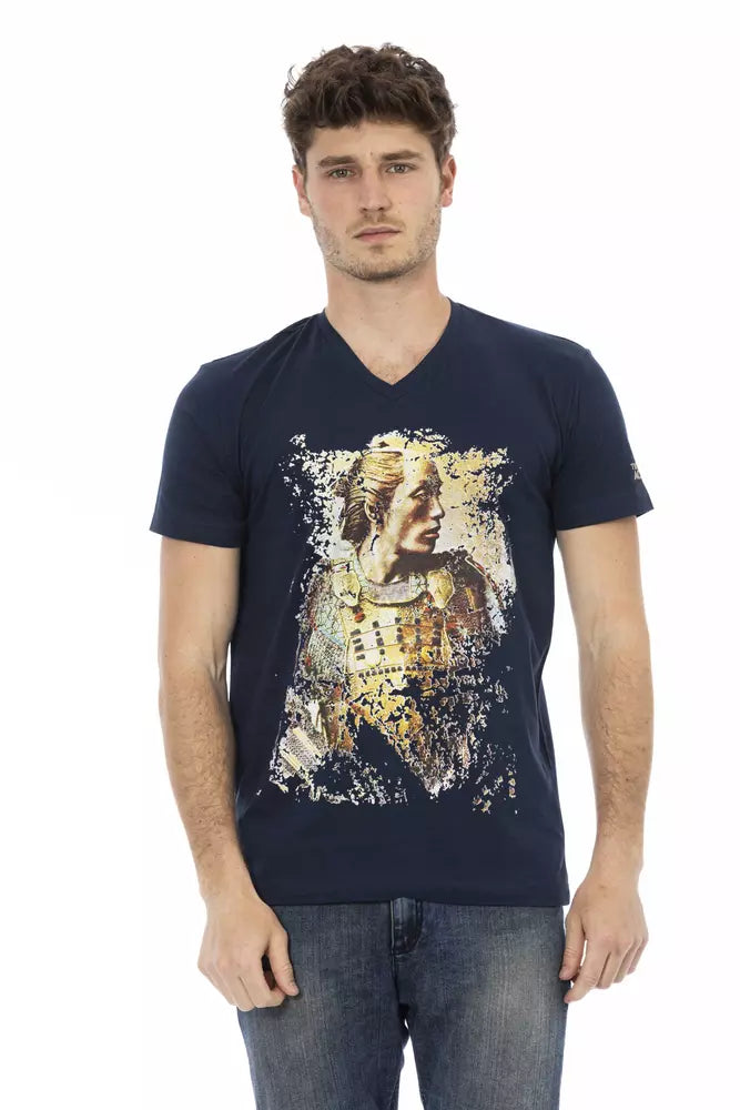 Trussardi Action Blau Baumwolle Männer T-Shirt