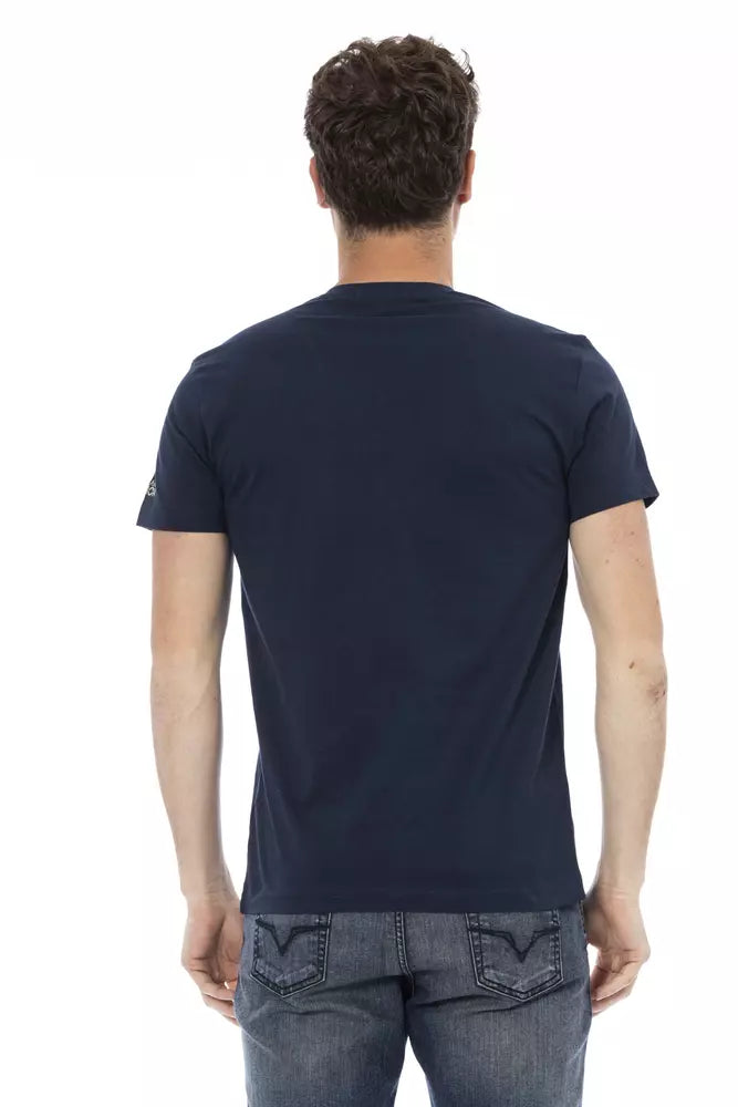 Trussardi Action Blau Baumwolle Männer T-Shirt