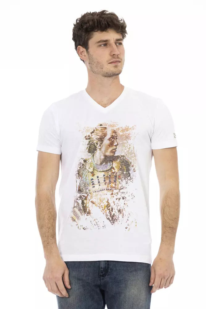 Trussardi Action Weißes Baumwolle Männer T-Shirt