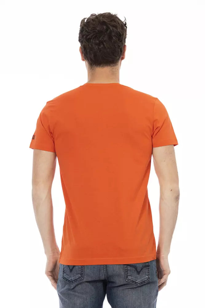 Trussardi Action Rotes Baumwolle Männer TShirt