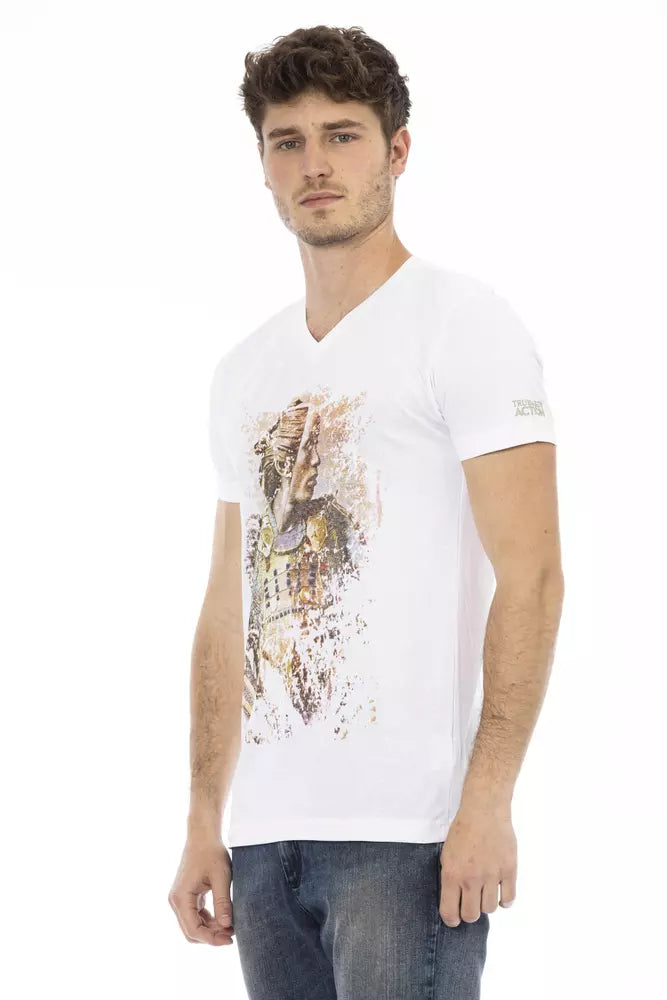 Trussardi Action Weißes Baumwolle Männer T-Shirt