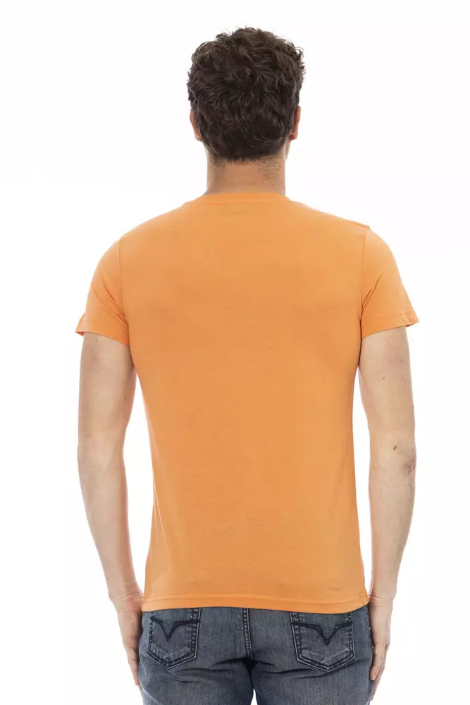 Trussardi Action Orange Baumwolle Männer T-Shirt