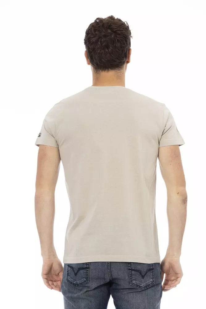 Trussardi Action Beige Baumwolle Männer T-Shirt