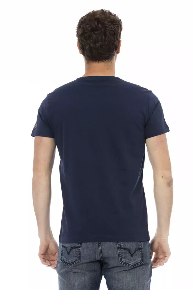 Trussardi Action Blau Baumwolle Männer T-Shirt