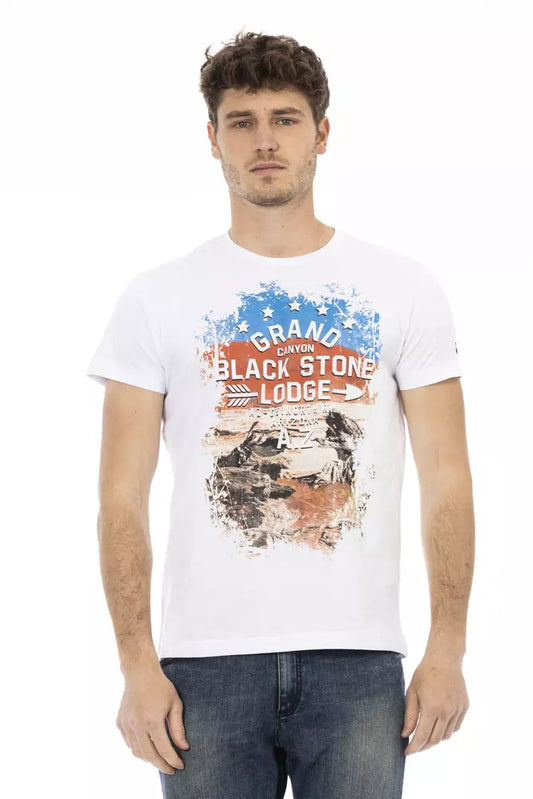 Trussardi Action Weißes Baumwolle Männer T-Shirt