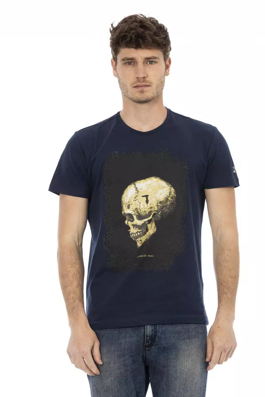 Trussardi Action Blau Baumwolle Männer T-Shirt