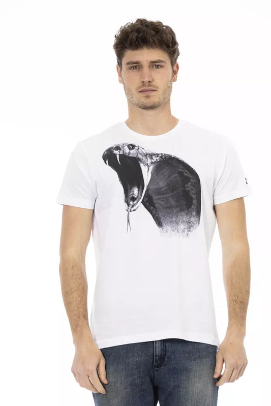 Trussardi Action Weißes Baumwolle Männer T-Shirt