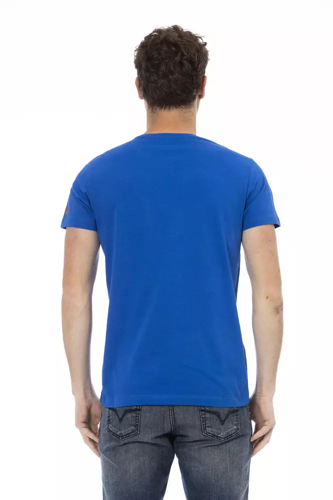 Trussardi Action Blau Baumwolle Männer T-Shirt