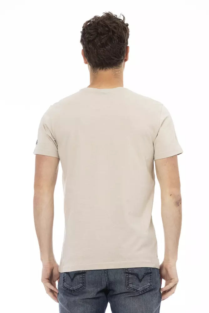 Trussardi Action Beige Baumwolle Männer T-Shirt