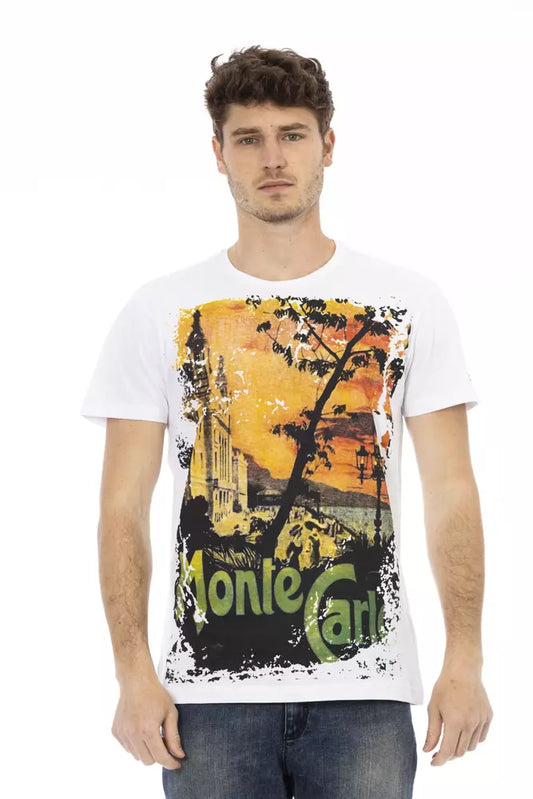 Trussardi Action Weißes Baumwolle Männer T-Shirt