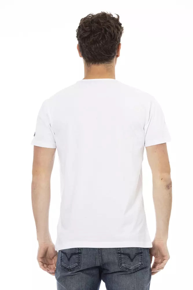 Trussardi Action Weißes Baumwolle Männer T-Shirt