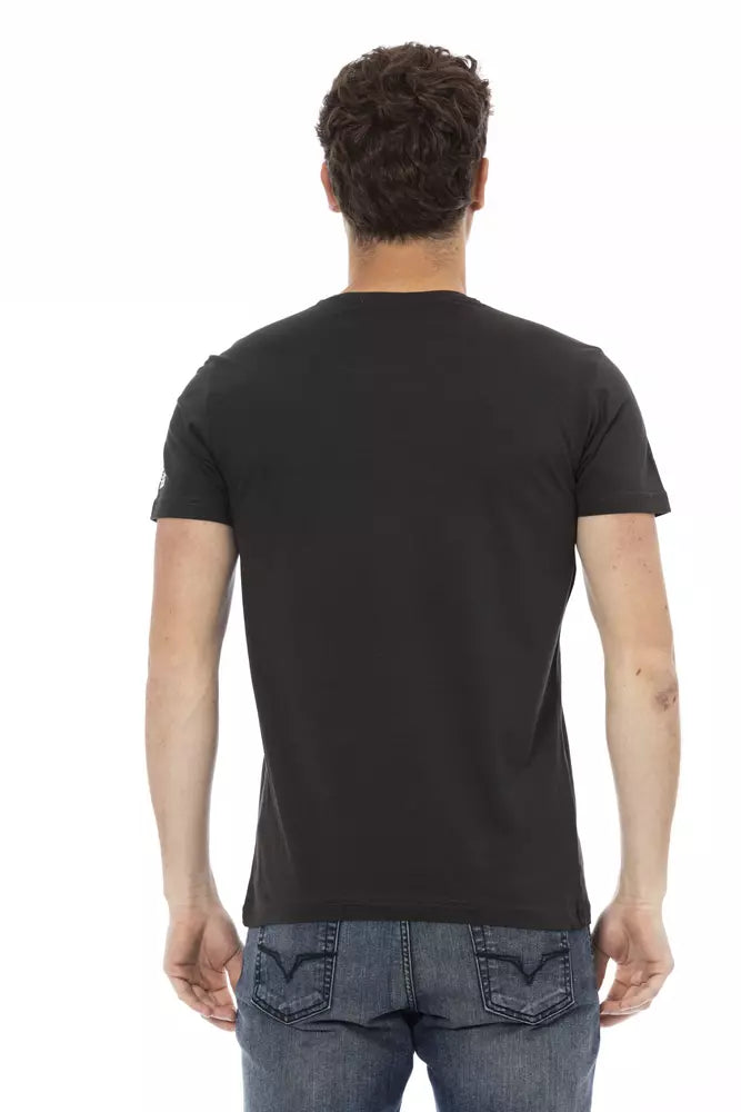 Trussardi Action Black Cotton Men's T-Shirt