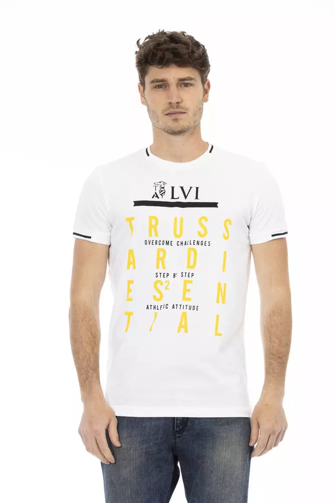 Trussardi Action Weißes Baumwolle Männer TShirt