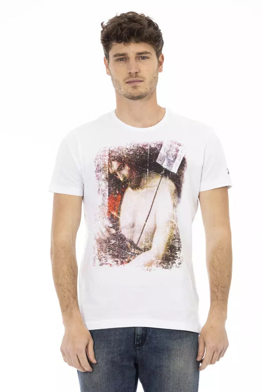 Trussardi Action Weißes Baumwolle Männer T-Shirt