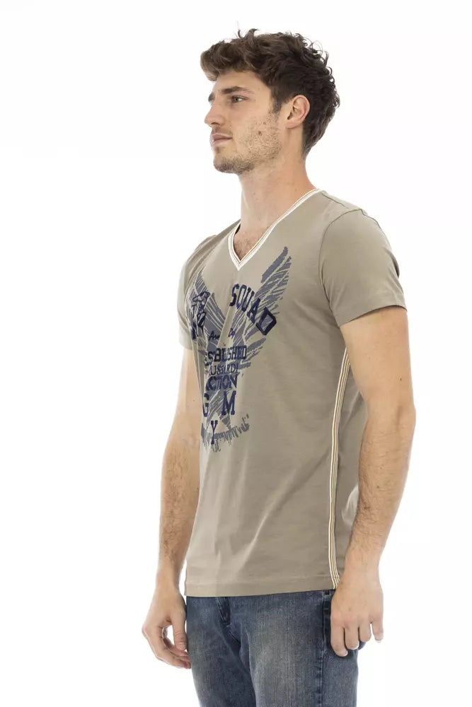 Trussardi Action Grünes Baumwolle Männer T-Shirt