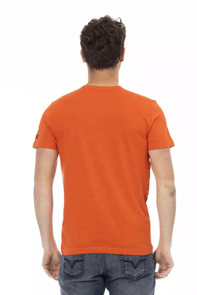 Trussardi Action "Orangefarbenes Baumwoll-T-Shirt für Männer"